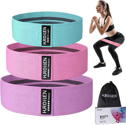 Resistance Bands for Working Out, Exercise Workout Bands for Women & Men, 3 Levels Elastic Stretch Bands for Exercise with Carry Bag for Physical Therapy, Home Fitness, Strength Training, Yoga